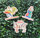 Beeftopia - Huzzah! Violence! Medieval Rabbits Vinyl Sticker