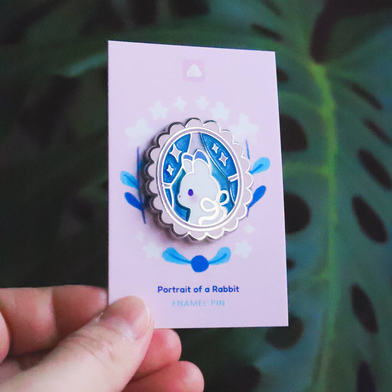 Thousand Skies - Enamel Pin - Portrait of a Rabbit
