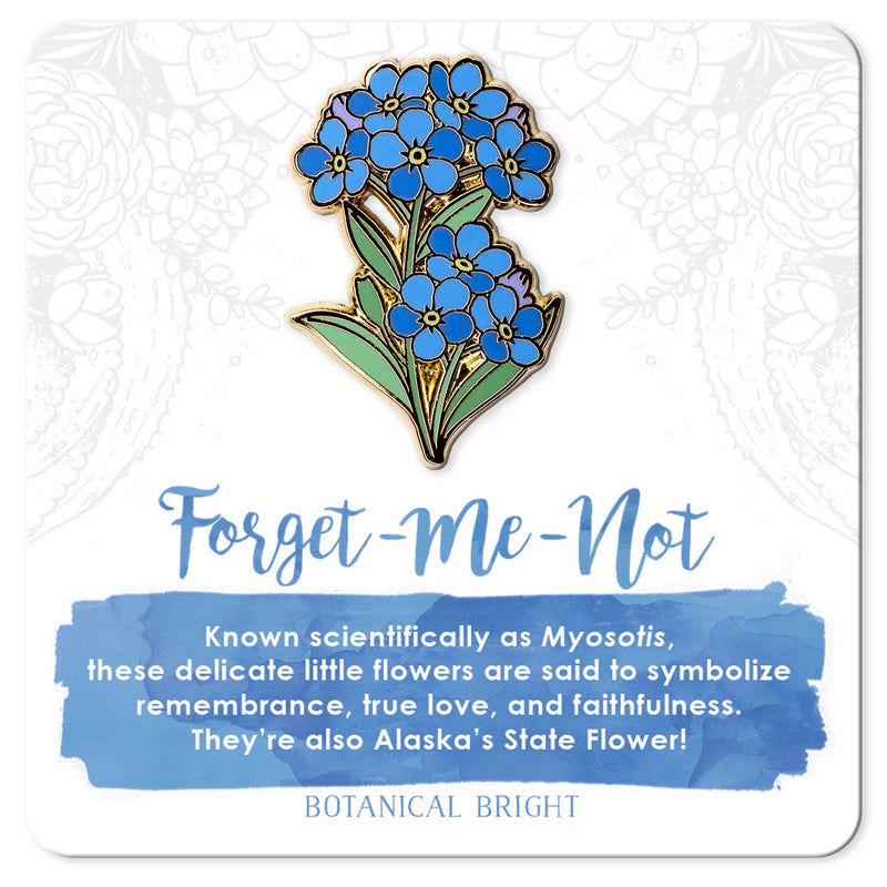 Botanical Bright - Forget-Me-Not Enamel Pin