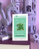 Rather Keen - Book Wyrm enamel pin - Book Dragon pin