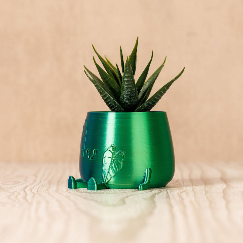 Ingadi - Happy Pot Planter - Alocasia Leaf Face : Medium