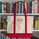 Bona Fide Bookworm - This is My Book Bag Embroidered Tote Bag