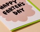 And Here We Are - Letterpress Father's Day Card—Farter’s Day (Dad Joke, Funny)