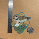 Soy Moss Art - Piping Plover Glitter Stickers