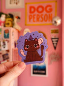 Jollie Ollie Designs - Haunted Cat Sticker