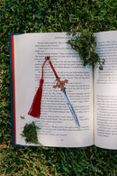 The Bookish Atelier - Gilded Crimson Sword Bookmark