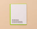 And Here We Are - Letterpress Father's Day Card—Farter’s Day (Dad Joke, Funny)