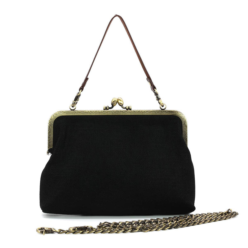 COMECO INC - ROMANTASY DRAGON KISS LOCK BAG IN LINEN COTTON BLEND