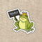 Wildly Enough - Kingsley with Trouble Sign Sticker | Asst to the Villain
