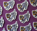 Cat Coven - Medieval Warrior Rabbit - Embroidered Patch