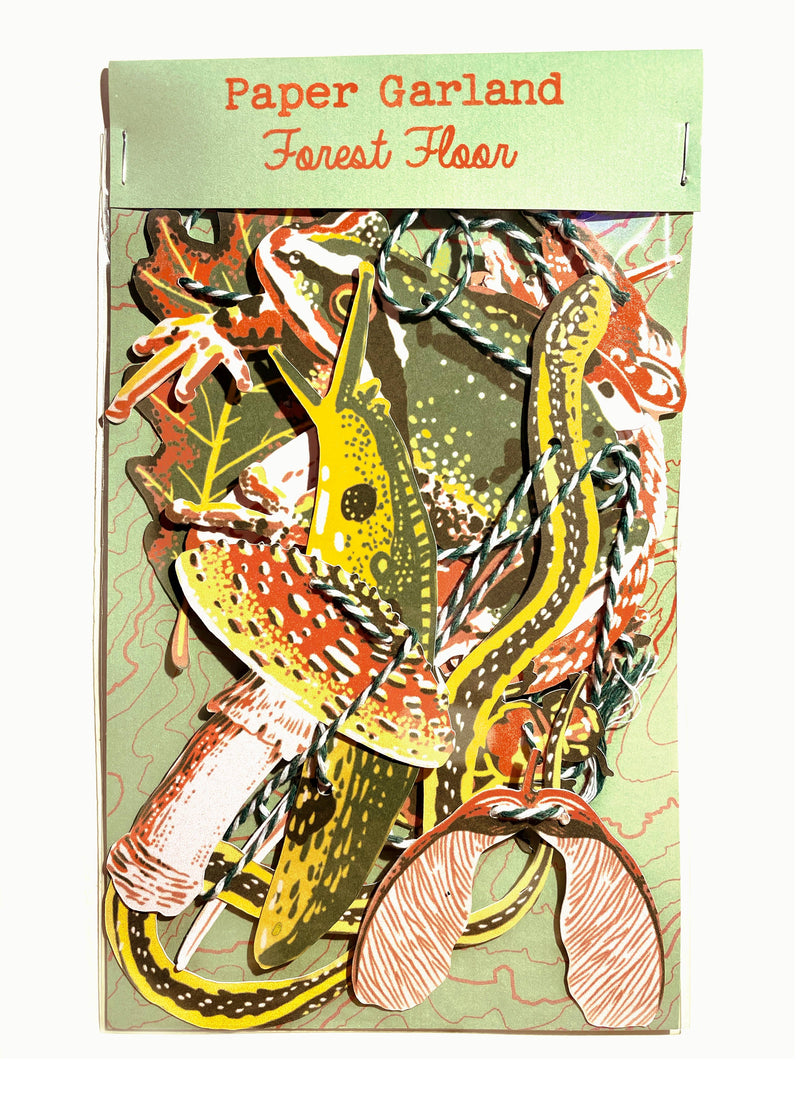 Hissing Mink - Forest Floor Paper Garland