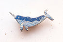 Alum and Ink - Starry Narwhal (Star Wanderer) Pin: Rubber Pin Back