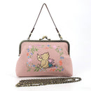 COMECO INC - Pooh and Piglet Kisslock Bag in Linen Blended Material