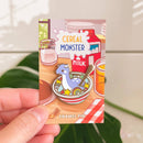 Thousand Skies - Enamel Pin - Monster Cereal Bowl - Blue Charm
