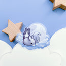 Thousand Skies - Vinyl Sticker (Transparent) Silver Moon Bunnies