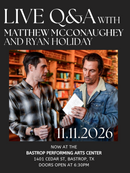 Matthew McConaughey LIVE - Discussion and Q&A with Ryan Holiday