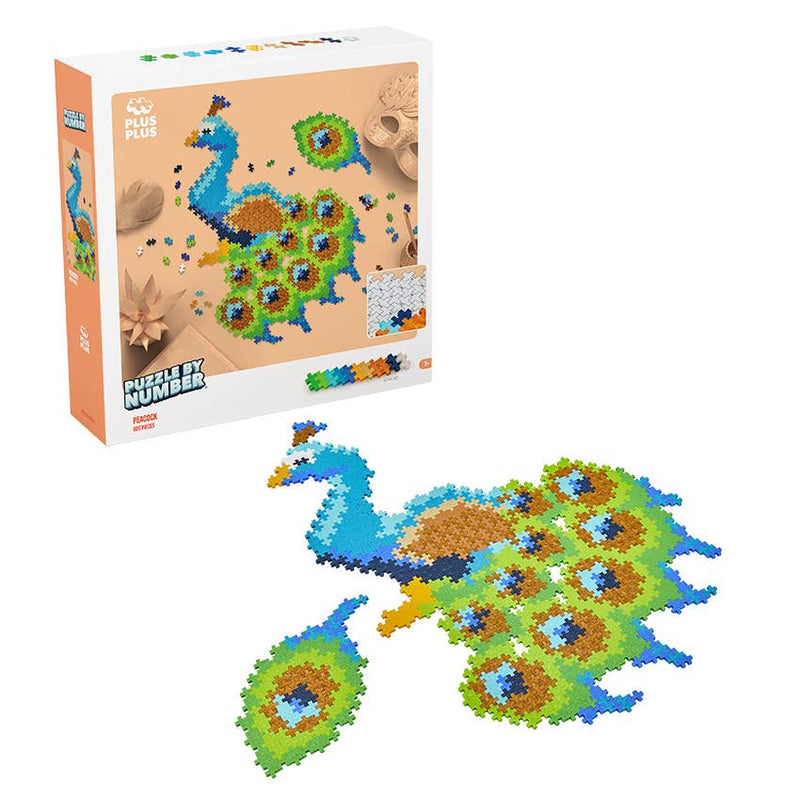 Plus-Plus USA - Puzzle by Number - 800 pc Peacock