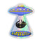 "Later Losers" Cat UFO Holographic Sticker