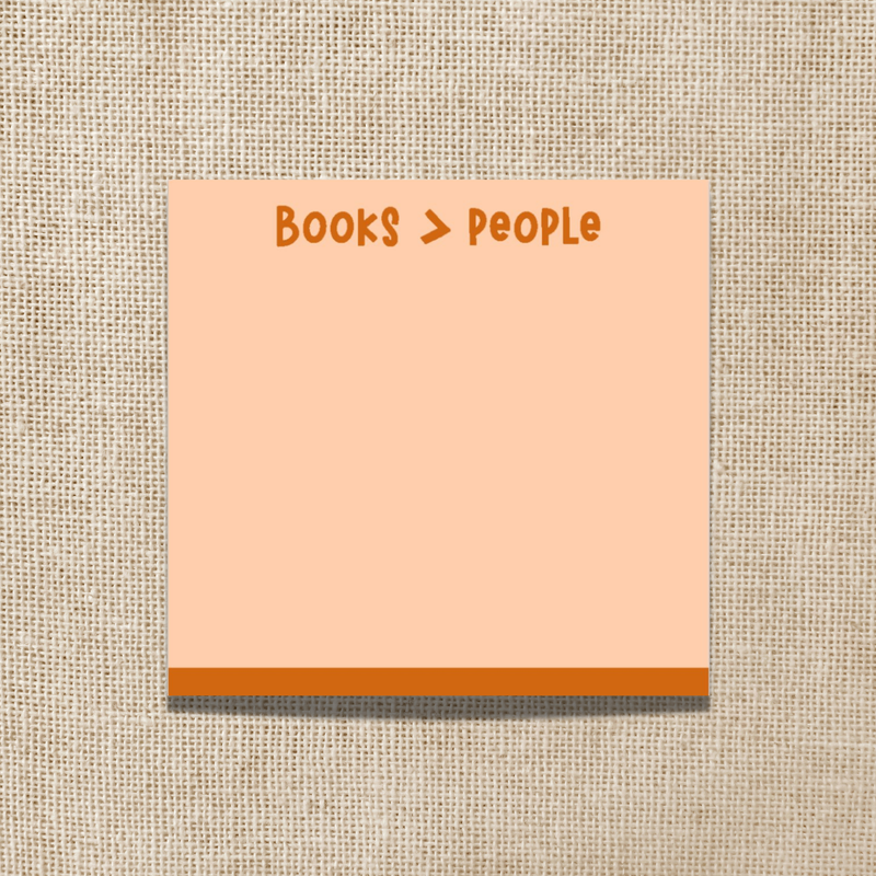 Wildly Enough - Books Are Better Than People Sticky Notes