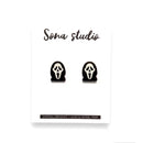 Sona Studio - Ghost Face Halloween Earrings