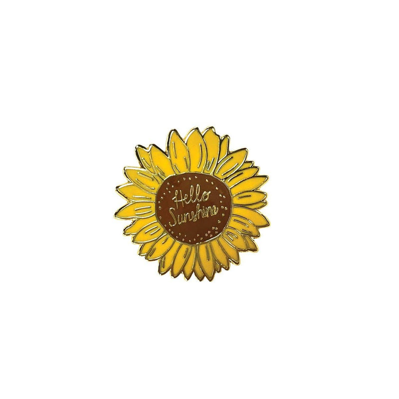 Pineapple Sundays Design Studio - Hello Sunshine Sunflower Enamel Pin