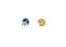 Vinca - Milk and Cookies Studs