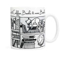 Cats, Coffee, Books and More Books - Coffee Mug
