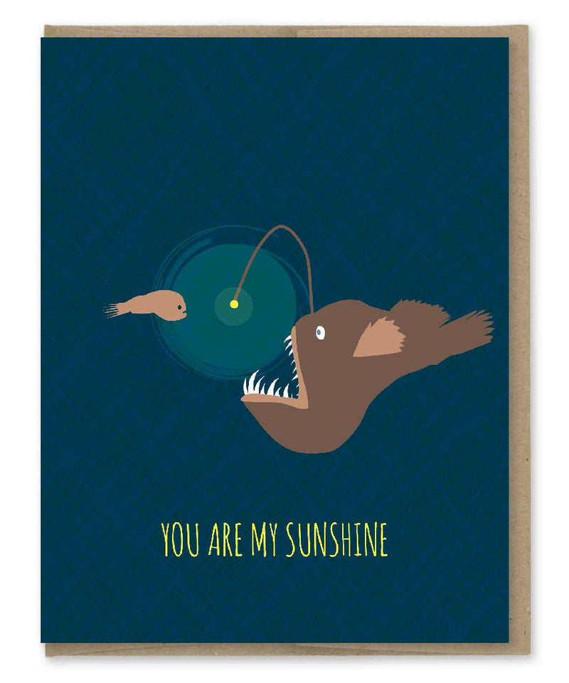 Sunshine and Angler Fish Card