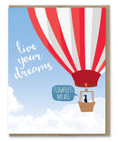 Live Your Dream Penguin Card