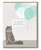 Cat Hairball Birthday card