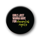 The Card Bureau - Fundamental Rights Button Pin
