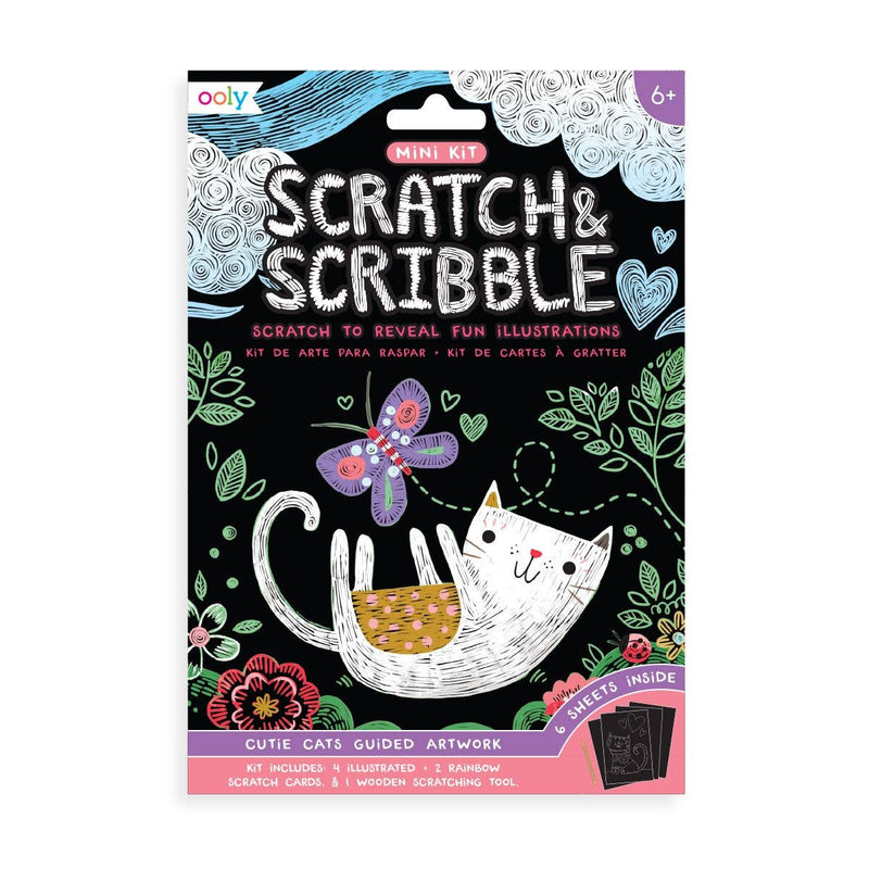 Mini Scratch & Scribble Art Kit: Cutie Cats