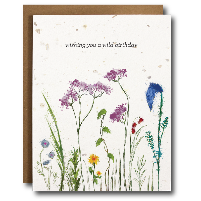 Wild Birthday Plantable Card