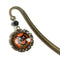 The Divine Iguana - Retro Halloween Black Cat Brass Bookmark