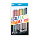 OOLY - Chalk-O-Rama Dustless Chalk Sticks - Set of 12