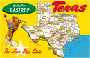 Found Image - TX-769 Greetings from Bastrop, Texas - Vintage Image, Postcard