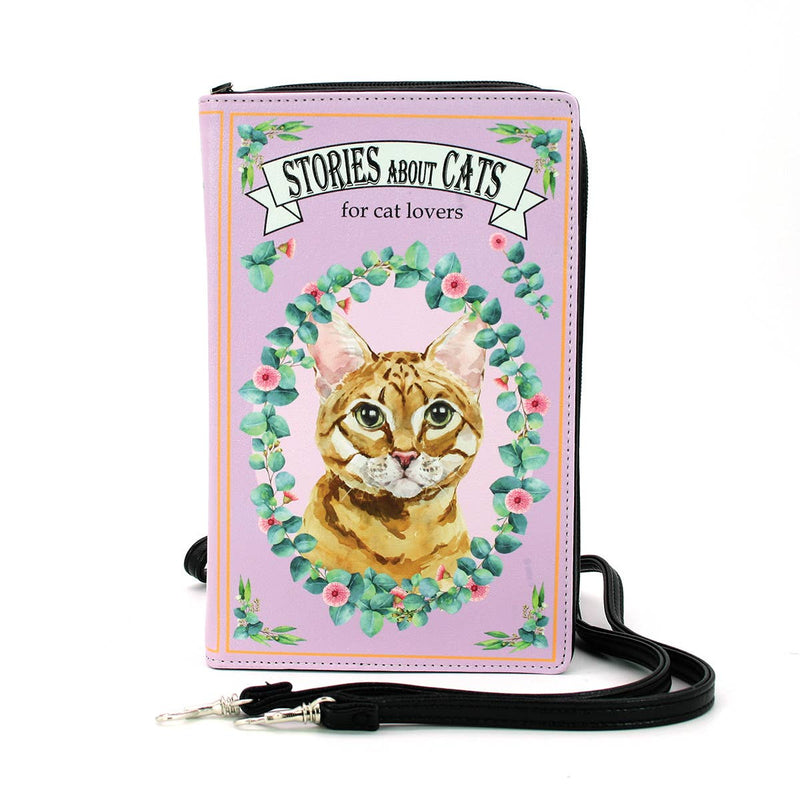 COMECO INC - Stories about Cats Book Clutch Bag in Vinyl