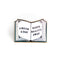 Bona Fide Bookworm - A Book a Day Keeps Reality Away Enamel Pin