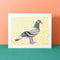 Pigeon Art Print, Pigeon Wearing Converse Shoes artwork
