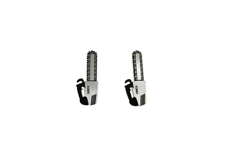 Vinca - Chainsaw Stud Earrings