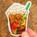 HOLOGRAPHIC STICKER: Walrus Macchiato