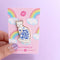 Glitter Punk - Willow Pattern cat enamel pin