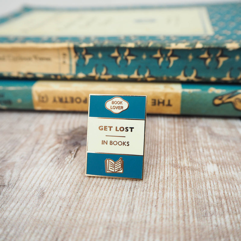LiteraryEmporium - 'Get Lost In Books' Book Lover Enamel Pin Badge