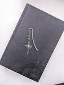 Bookish Trinkets - Fantasy sword charm metal hook bookmark: Silver Sword and Hook
