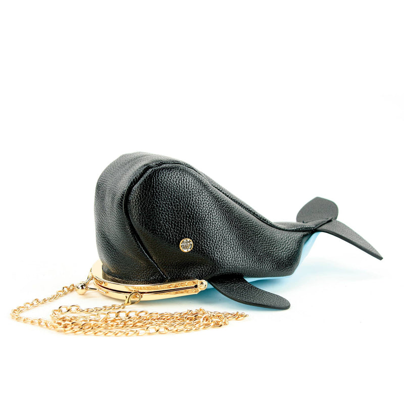 Kisslock Whale Cross Body Bag in Vinyl