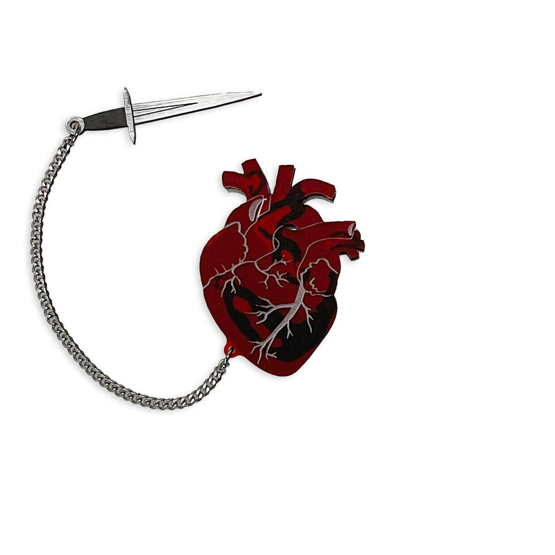 Vinca - Huntsman’s Heart Brooch (or Juliet's Dagger)
