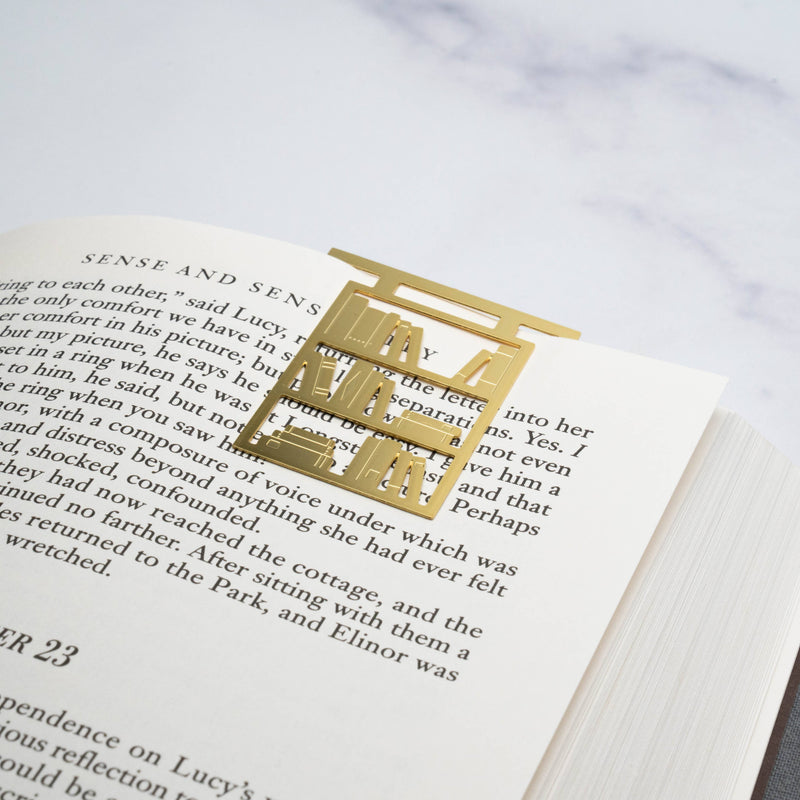 Bona Fide Bookworm - Bookshelf Metal Bookmark
