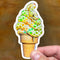 HOLOGRAPHIC STICKER: Sssssoft Seeeeerve (Soft Serve Python)