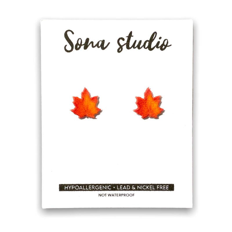Sona Studio - Leaf Earrings