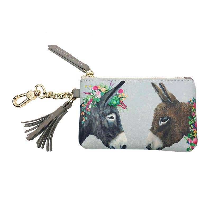 GreenBox Art - Lovely Donkeys - Fashion Accessories Heather Gauthier Pouch
